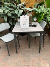 Load image into Gallery viewer, Alexander rose set Rimini Square Table with Ceramic Glass Top &amp; Side Chairs
