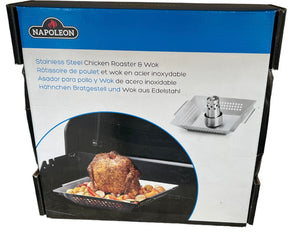 Napoleon Stainless steel Chicken roaster and wok